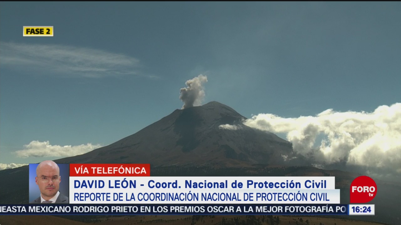 FOTO: en ultimas 24 horas volcan popocatepetl registro 76 exhalaciones