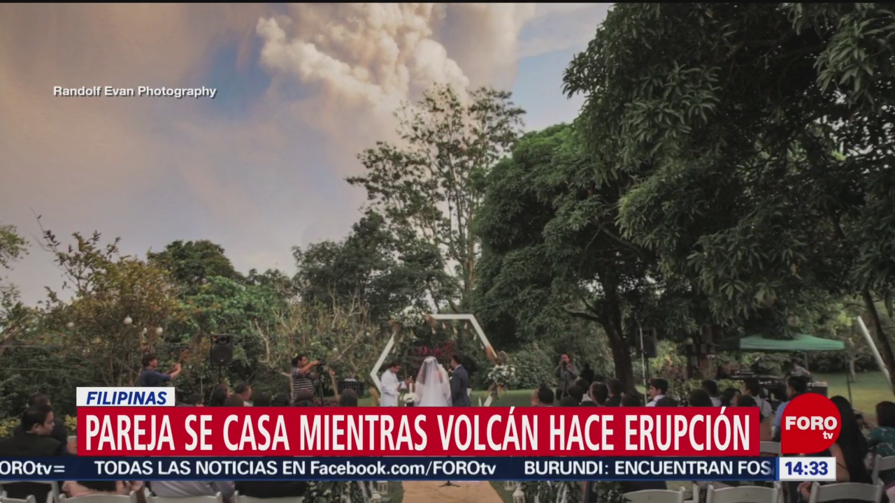 FOTO: espectaculares fotos de boda en plena erupcion del volcan taal en filipinas