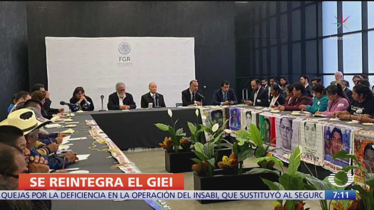 formal reincorporacion del giei en investigacion del caso ayotzinapa