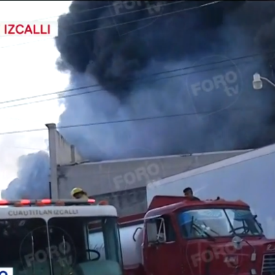 Video: Se registra incendio en fábrica de plásticos en Cuatitlán Izcalli
