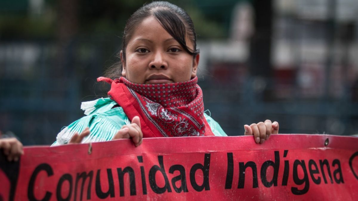 Foto: Integrantes de la comunidad indígena protestan en calles de la Ciudad de México. Cuartoscuro