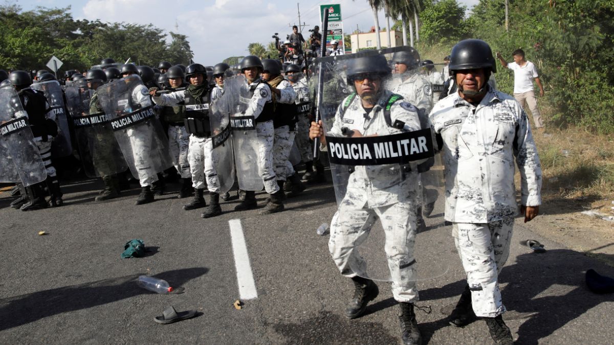 Foto: Guardia Nacional detiene a migrantes centroamericanos en Tapachula, Chiapas. Reuters
