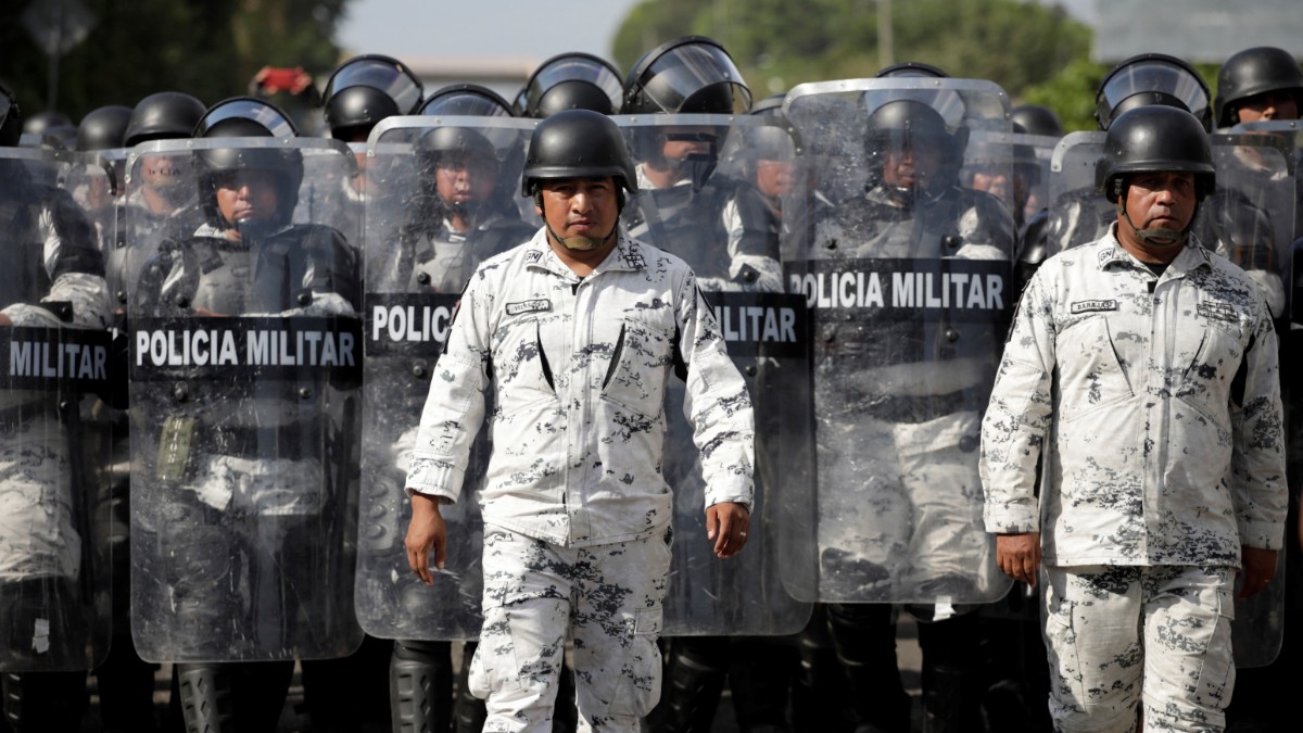Foto: Operativo de la Guardia Nacional en la frontera sur de México. Reuters