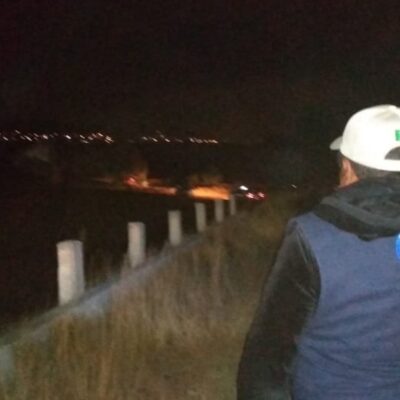 Se registra fuga de gas LP en forma de fuente por posible toma clandestina en Tecamachalco, Puebla