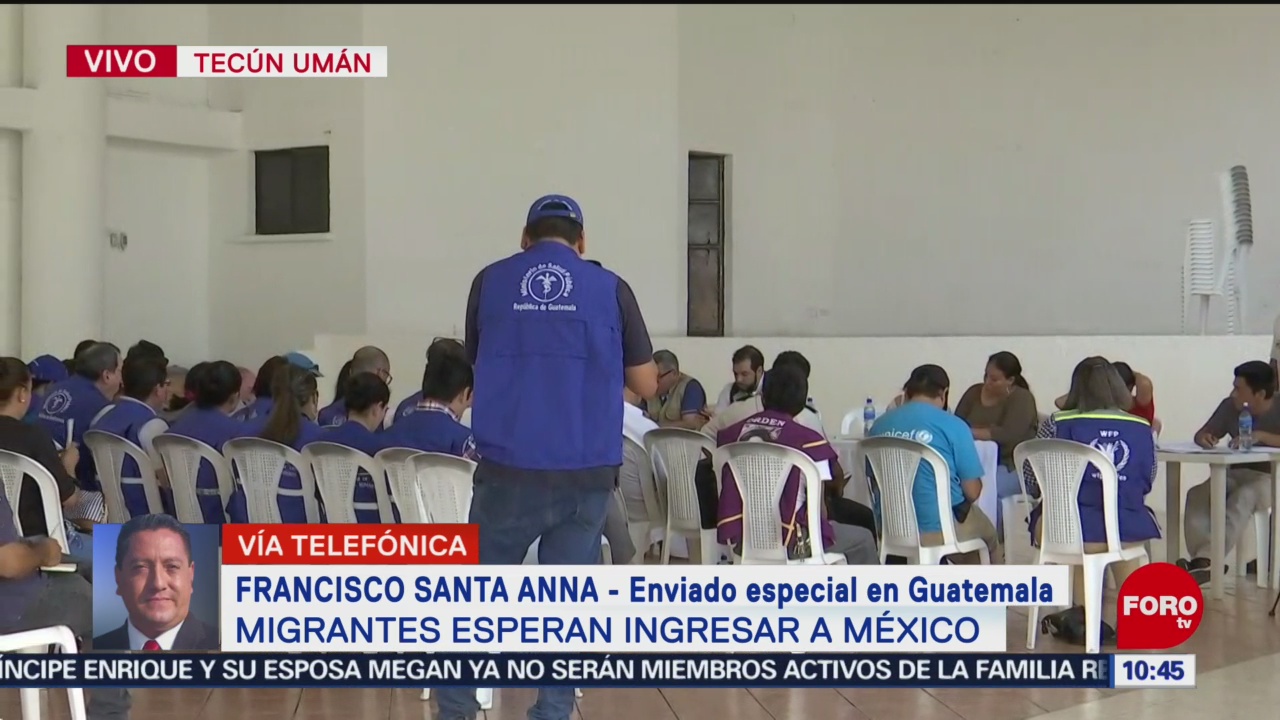 FOTO: 19 enero 2020, funcionarios de naciones unidas se reunen en guatemala por caravana migrante