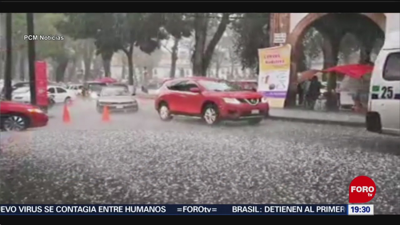 Foto: Video Pátzcuaro Michoacán Granizada Cubre Blanco 20 Enero 2020