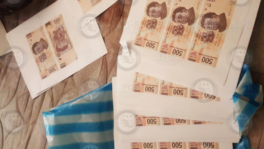 Foto: Desmantelan banda criminal que falsificaba billetes en CDMX, 12 de enero de 2020 (FGR, archivo)