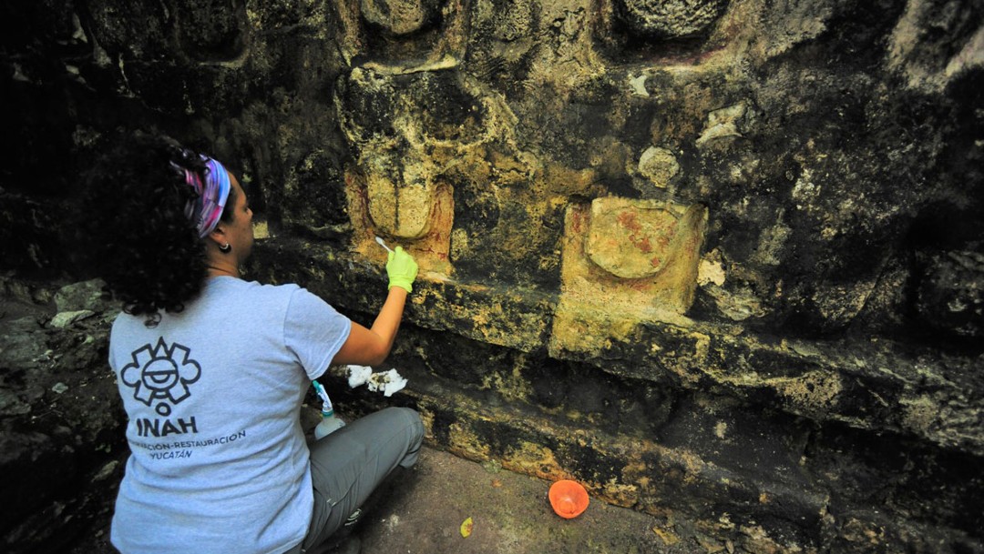 INAH protege y restaura pirámides mayas en Yucatán