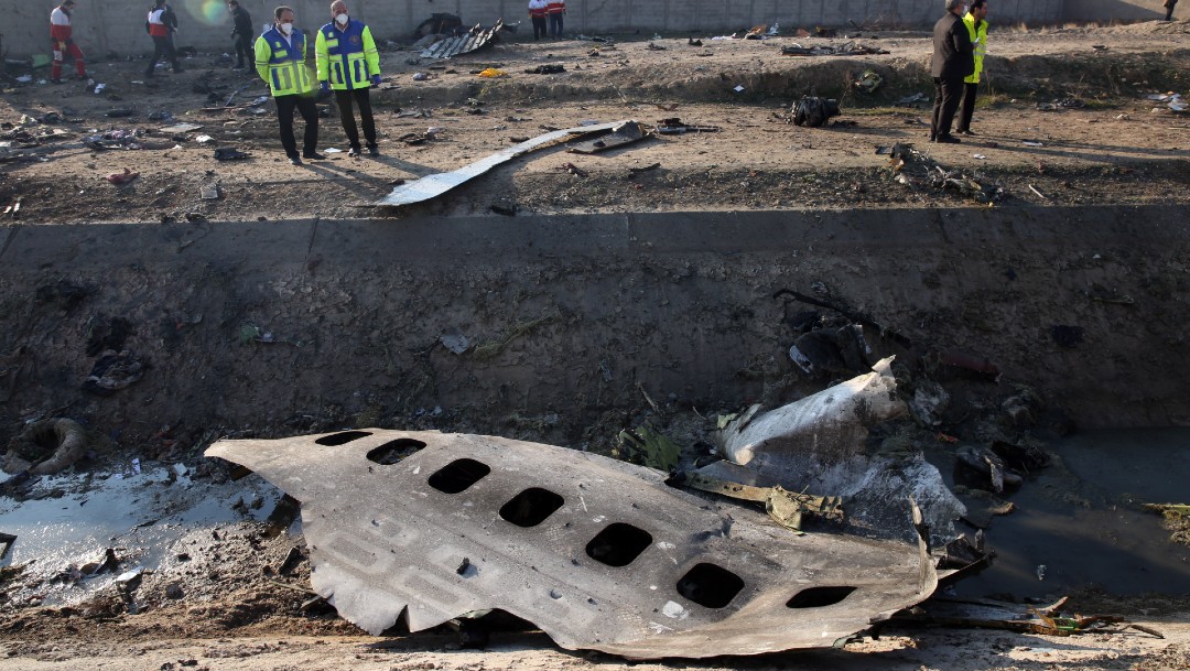 Foto: Irán niega que uno de sus misiles haya impactado a avión ucraniano