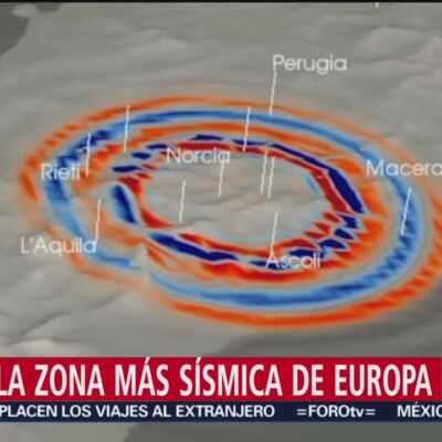 Italia, la zona más sísmica de Europa