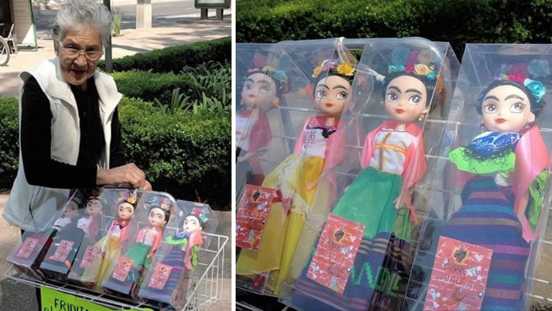 Friditas: muñecas de Frida Kahlo que vende una abuelita en CDMX