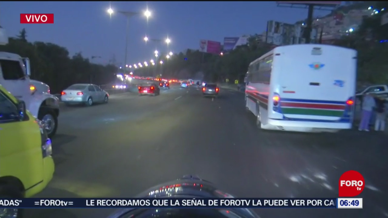 liberan circulacion en la mexico pachuca bloqueada por transportistas