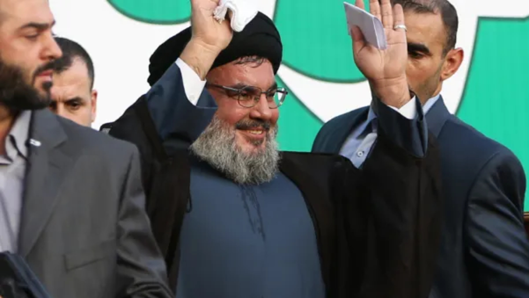 FOTO: Hasan Nasrala, lider del grupo radical Hezbolá, el 12 de enero de 2020
