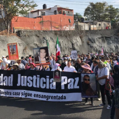 Inicia 'Caminata por la Verdad, Justicia y Paz', de Cuernavaca al Zócalo CDMX