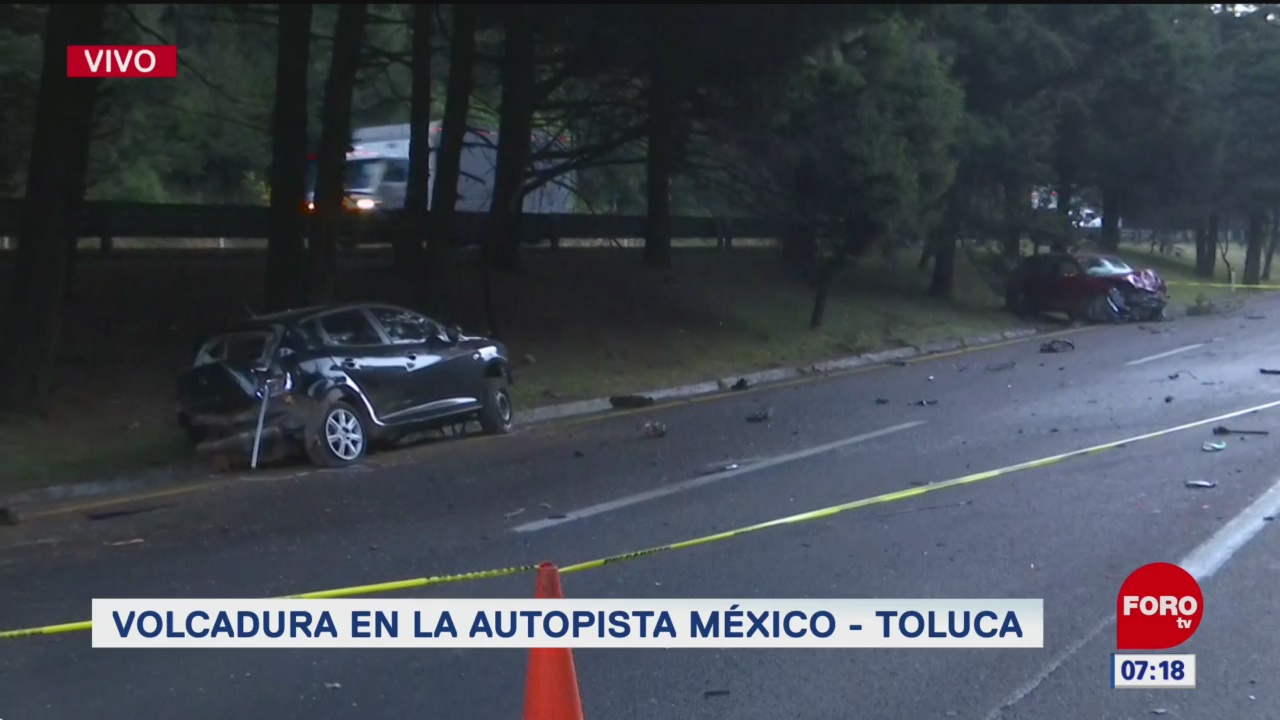 muere una persona tras choque en la autopista mexico toluca