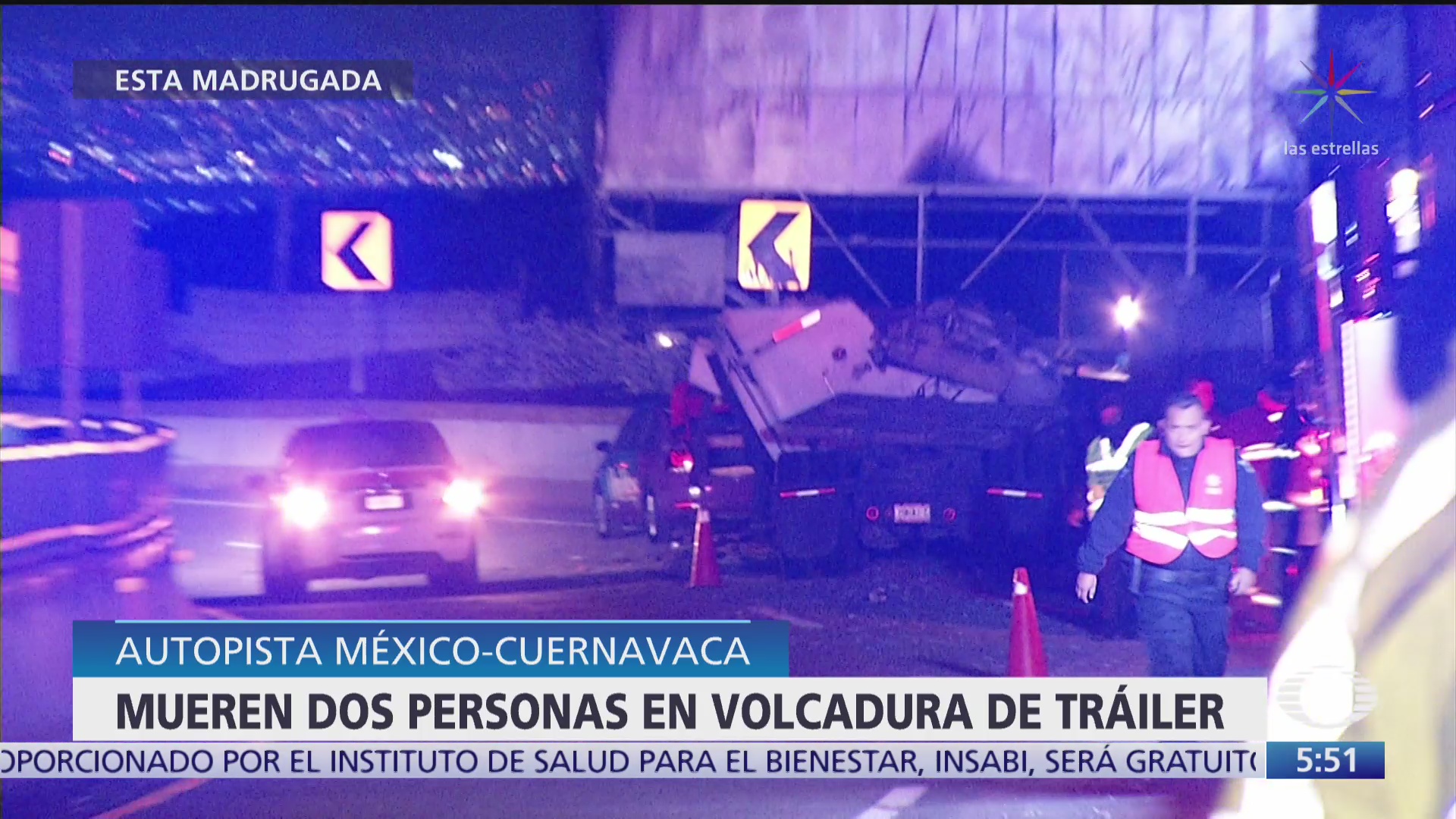 mueren dos personas en accidente vehicular en la mexico cuernavaca
