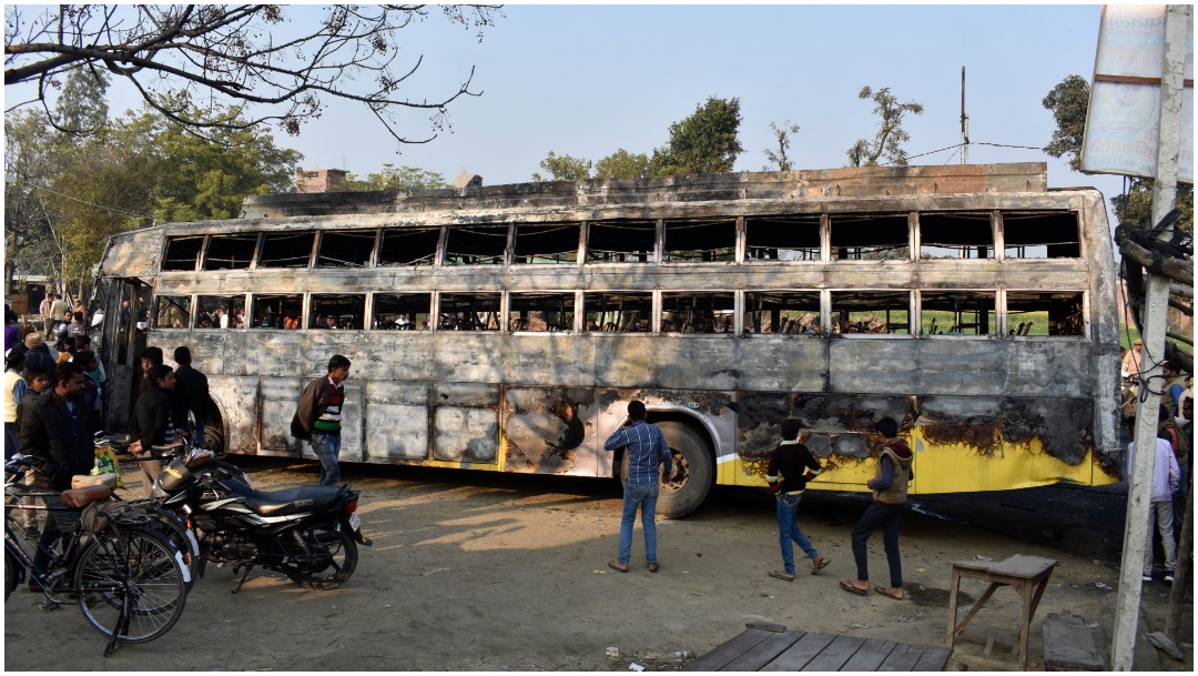 Foto: Al menos 20 personas fallecieron tras accidente de autobús en India, 11 de enero de 2020 (AP)