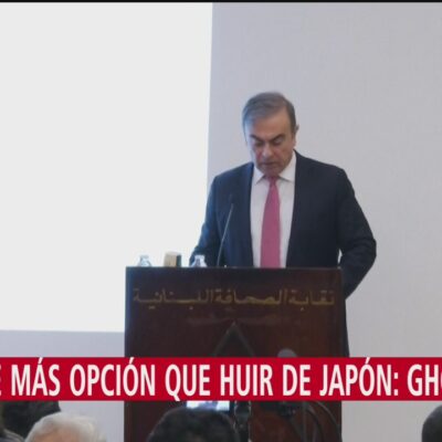 No tuve más que huir de Japón, dice Ghosn