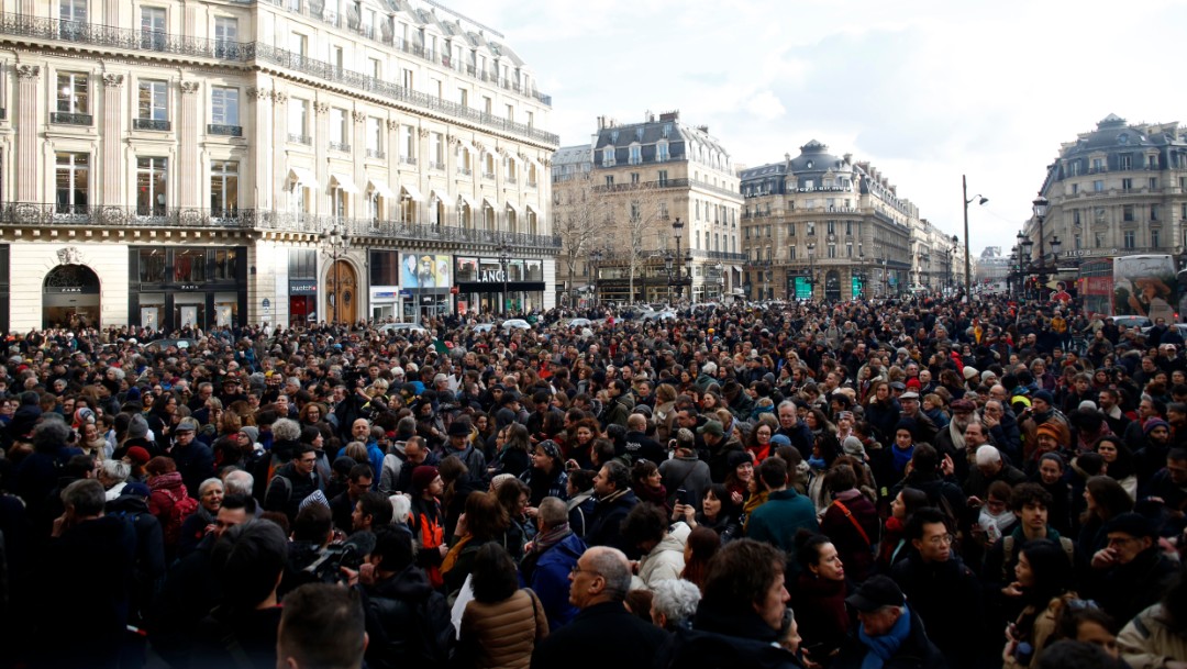 Una nueva manifestación de 'chalecos amarillos' en París, 18 enero 2020