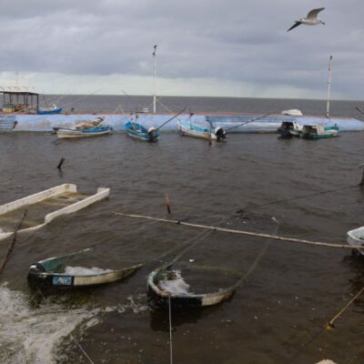 Fuertes vientos detienen pesca en Campeche