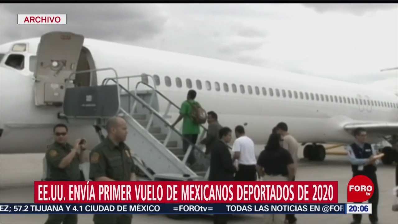 Foto: Primer Vuelo Mexicanos Deportados Eeuu 2020 17 Enero 2020