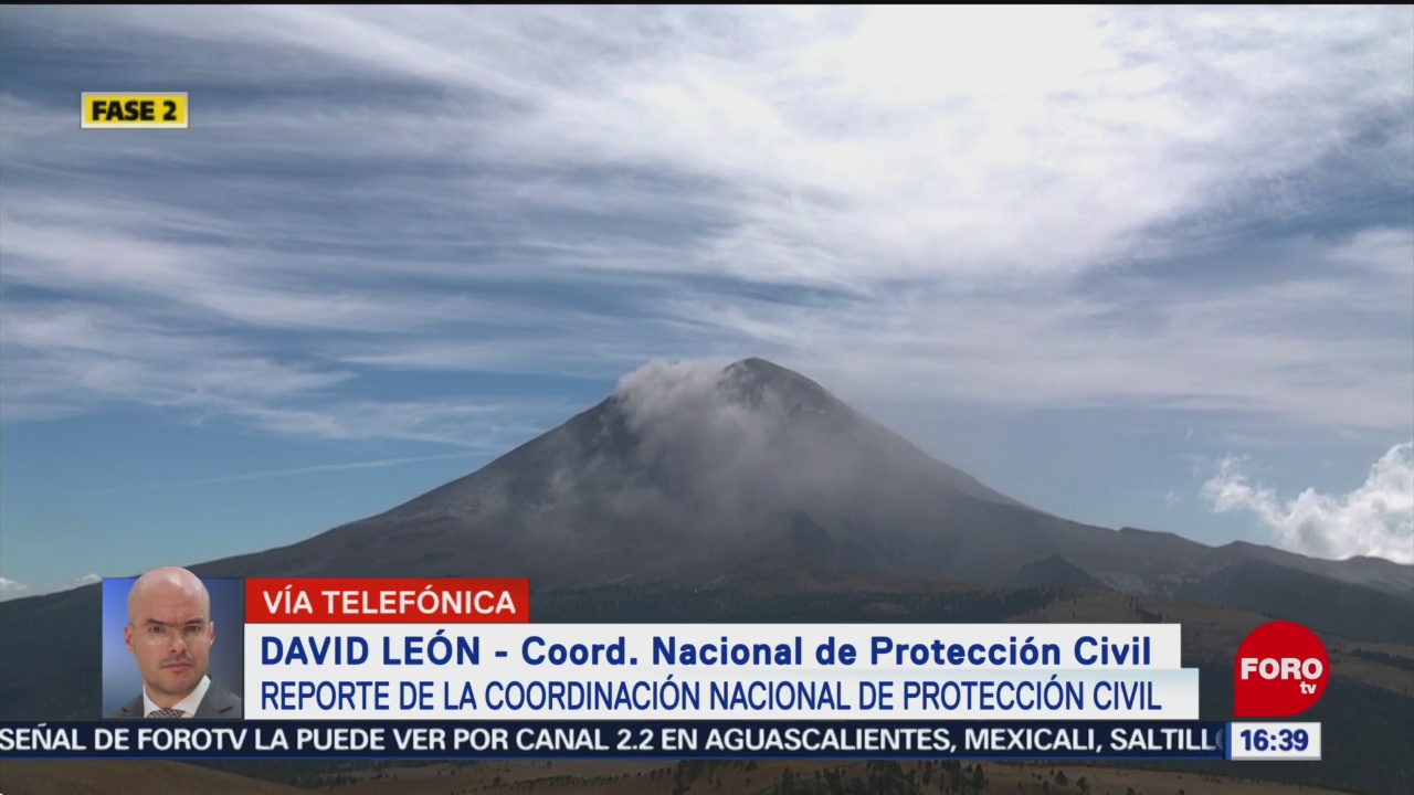 FOTO: proteccion civil monitorea actividad de volcan popocatepetl