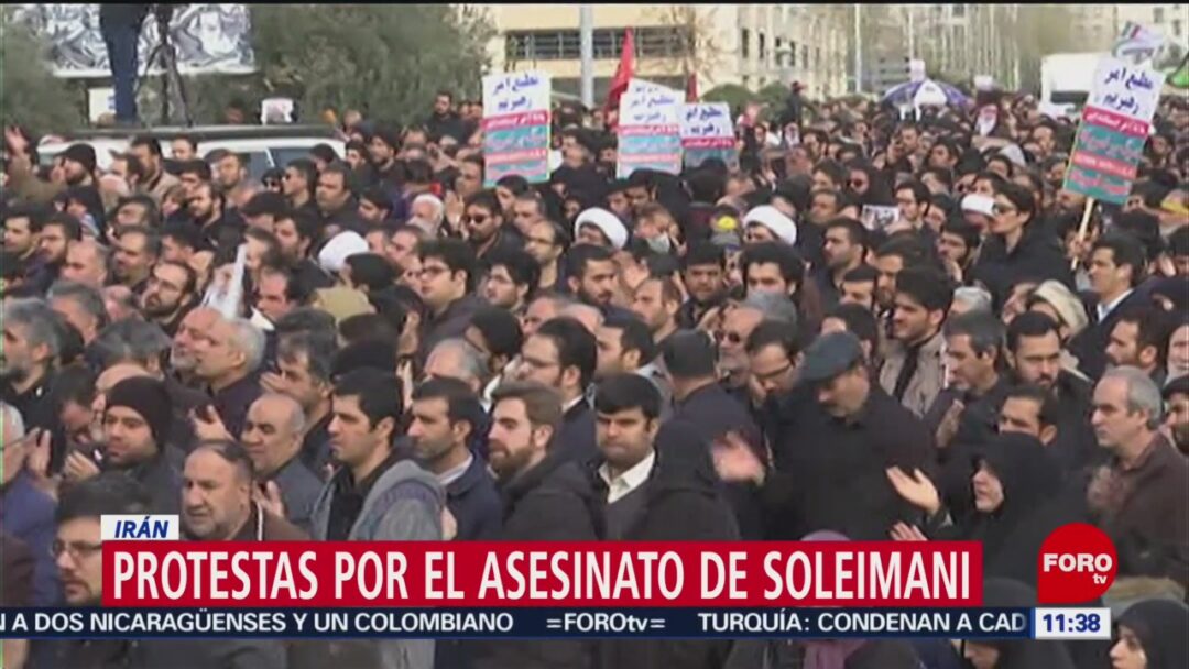 Foto: protestan en iran por el asesinato del general qassem soleimani