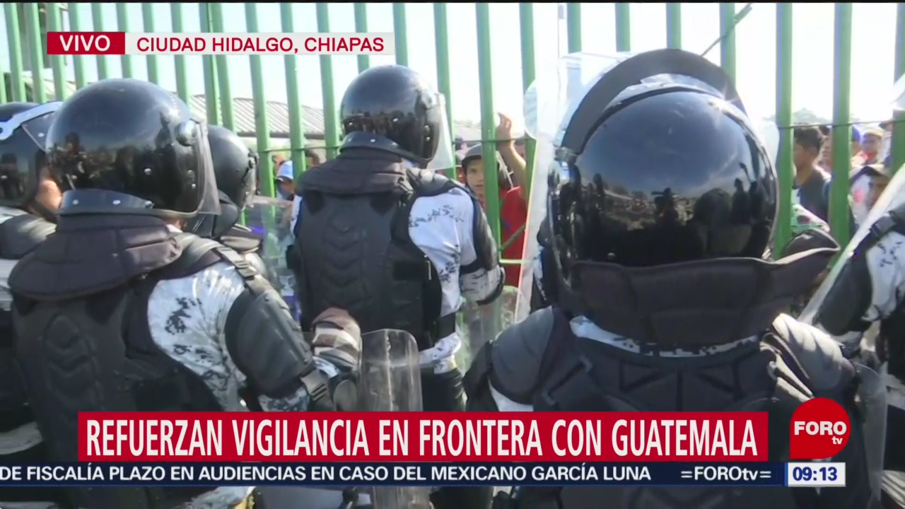 FOTO: 18 enero 2020, refuerzan vigilancia en frontera mexico con guatemala