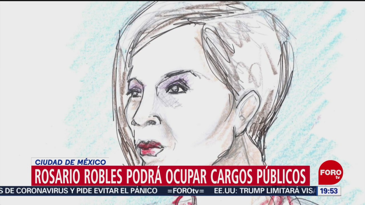 Foto: Rosario Robles Suspensión Inhabilitación Cargos Públicos 23 Enero 2020
