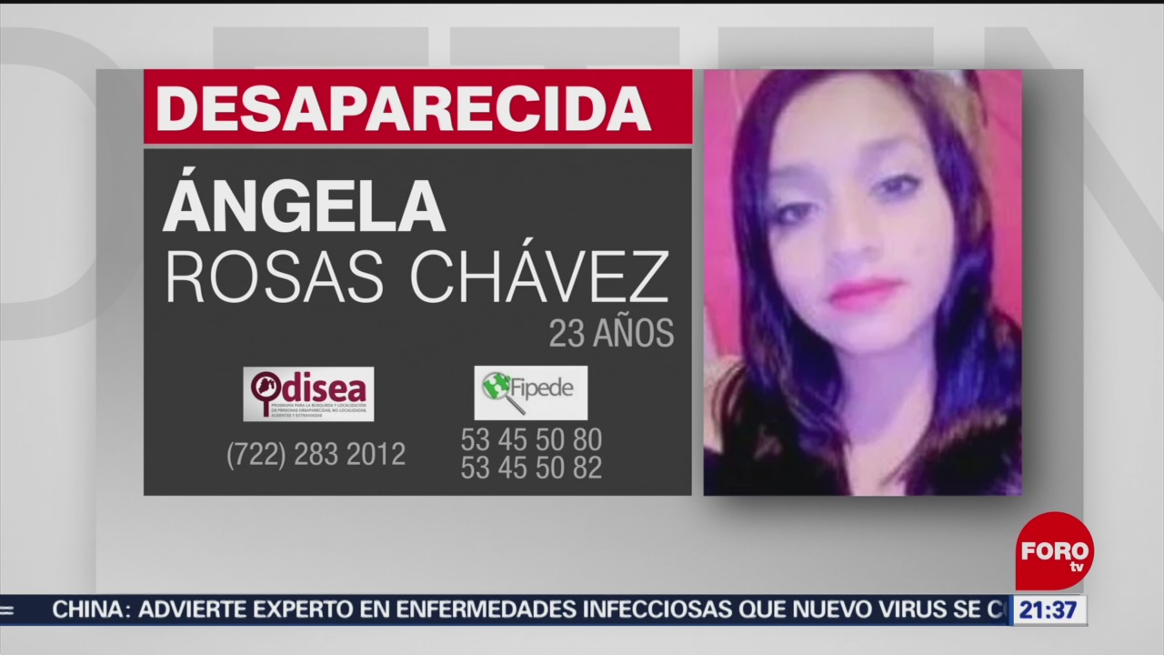 Foto: Policía Angela Rosas Cumple Una Semana Desaparecida 20 Enero 2020