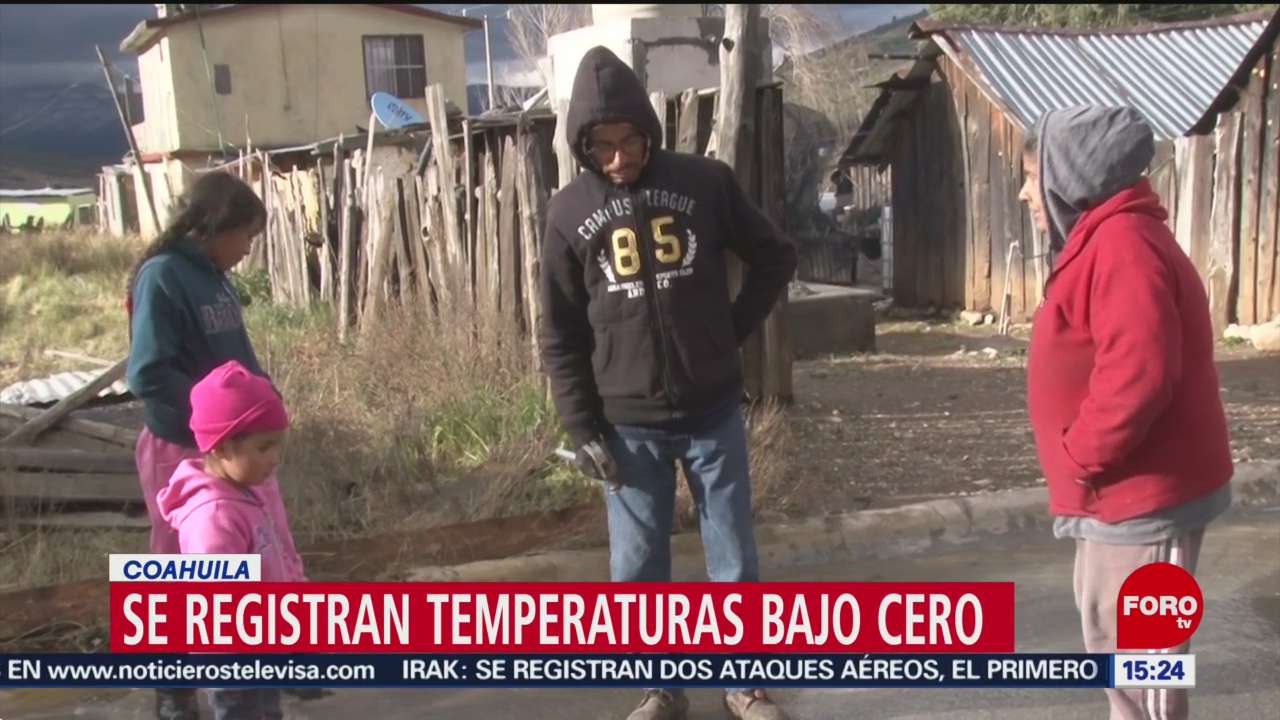 FOTO: se registran temperaturas bajo cero en coahuila