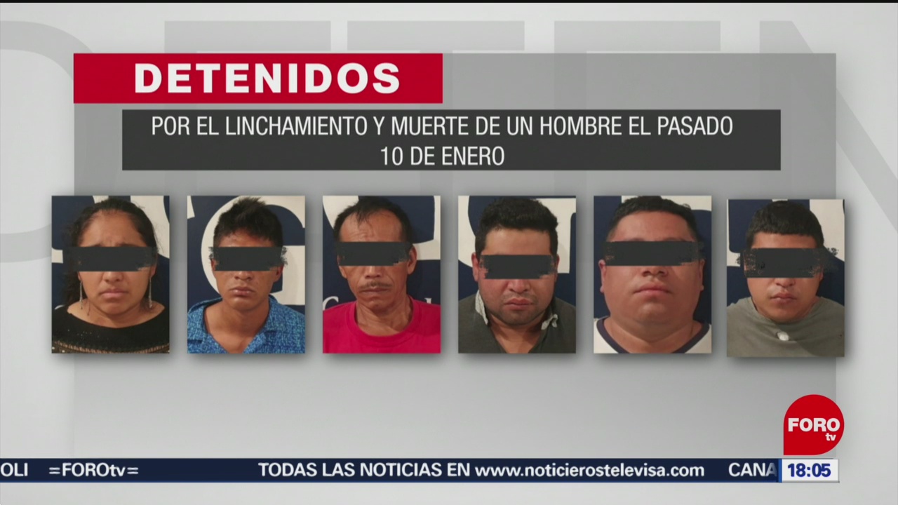 FOTO: seis detenidos por linchamiento en cacahoatan chiapas