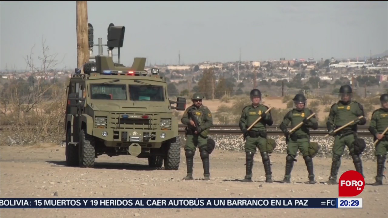 Foto: Simulacro Contra Migrantes Zona Fronteriza El Paso 31 Enero 2020