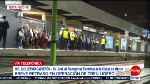Foto: Tren Ligero Sobrecarga Eléctrica Provocó Retraso 16 Enero 2020