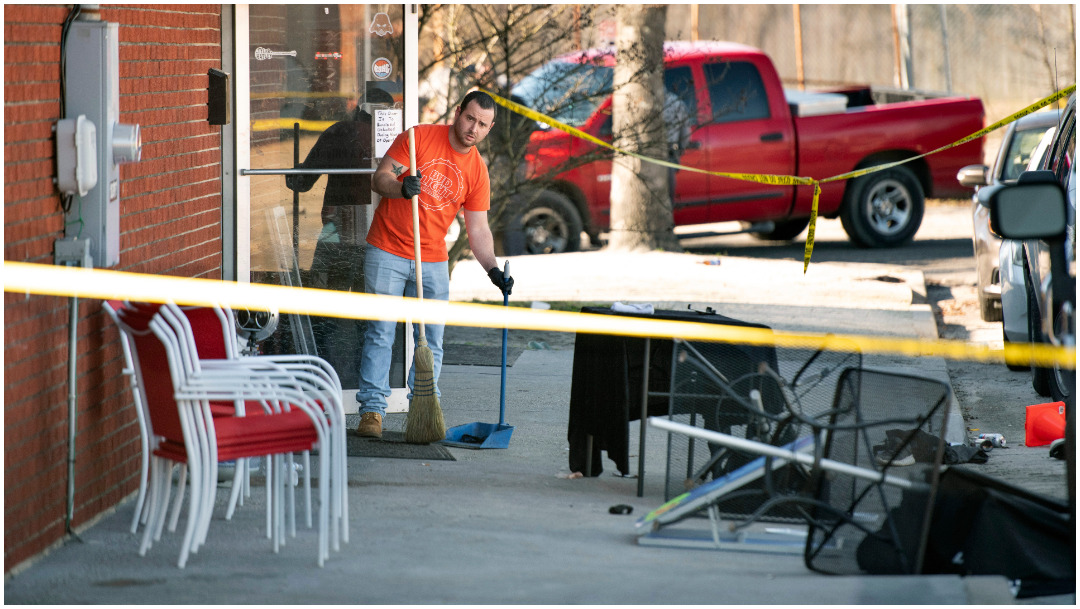 Foto: Dos personas murieron tras tiroteo en un bar de Carolina del Sur, 26 de enero de 2020 (AP)