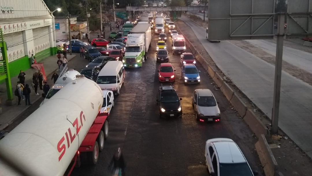 FOTO: Transportistas bloquean accesos a la CDMX. el 13 de enero de 2020
