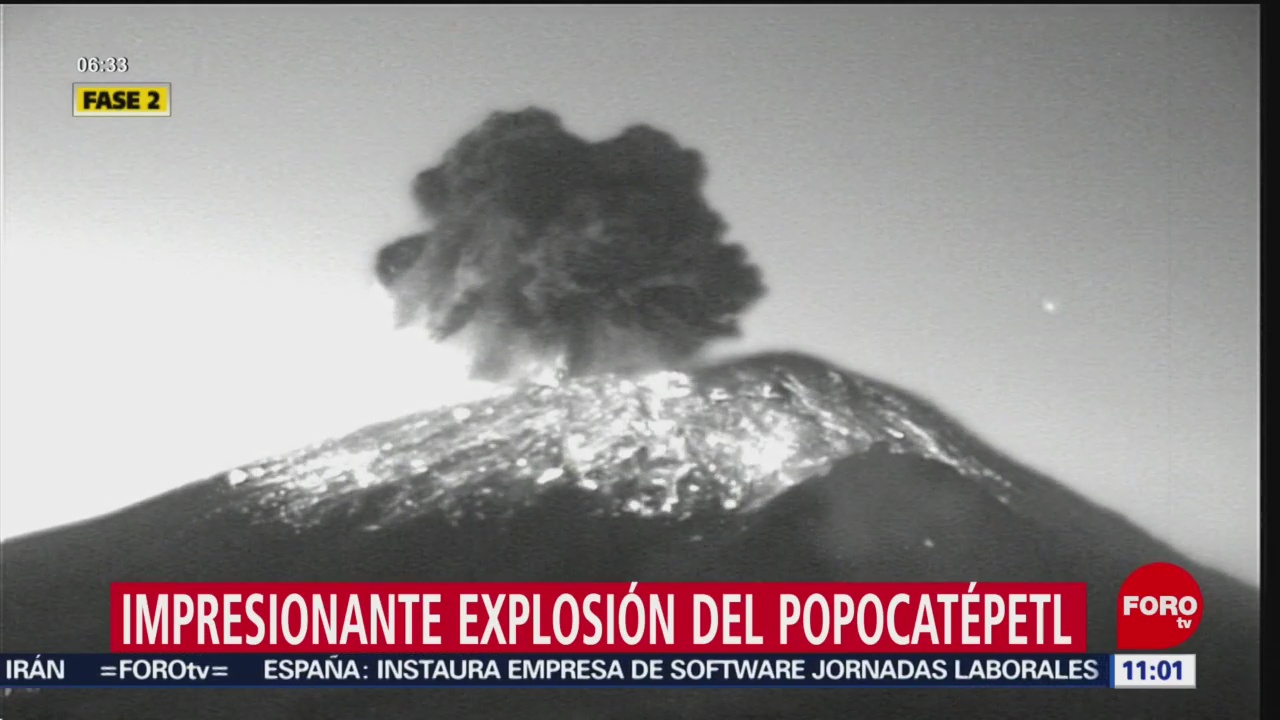 volcan popocatepetl registra explosion de tres kilometros de altura