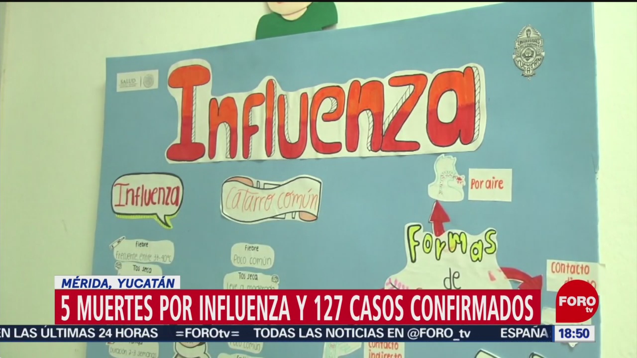 FOTO: yucatan registra 5 muertes por influenza, 14 de enero del 2020