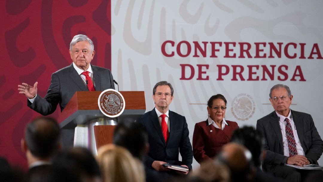 Foto: El presidente Andrés Manuel López Obrador en conferencia de prensa