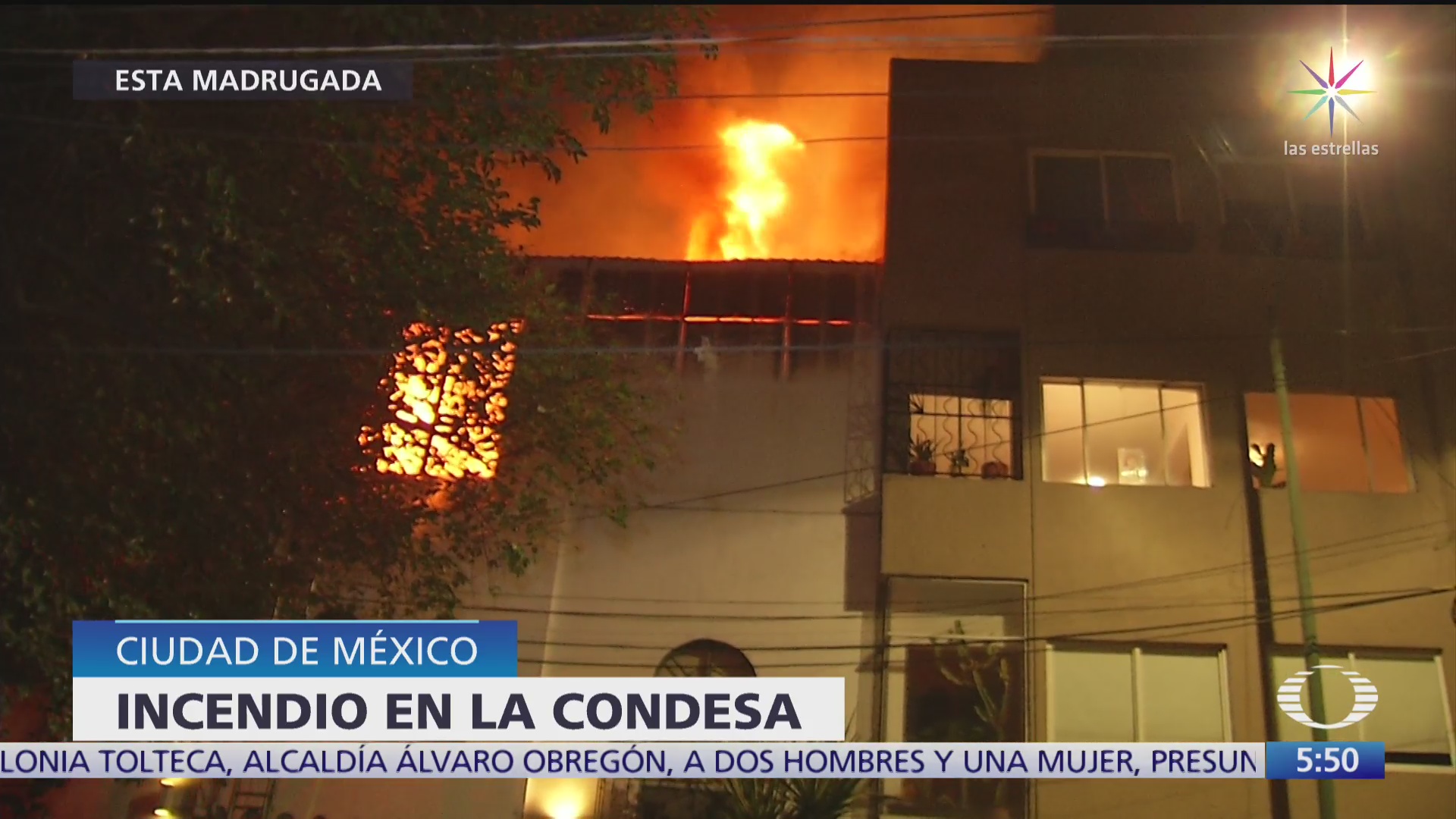 Controlan incendio en edificio de la Condesa, en CDMX