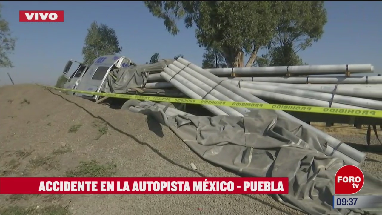 accidente en autopista mexico puebla deja un muerto