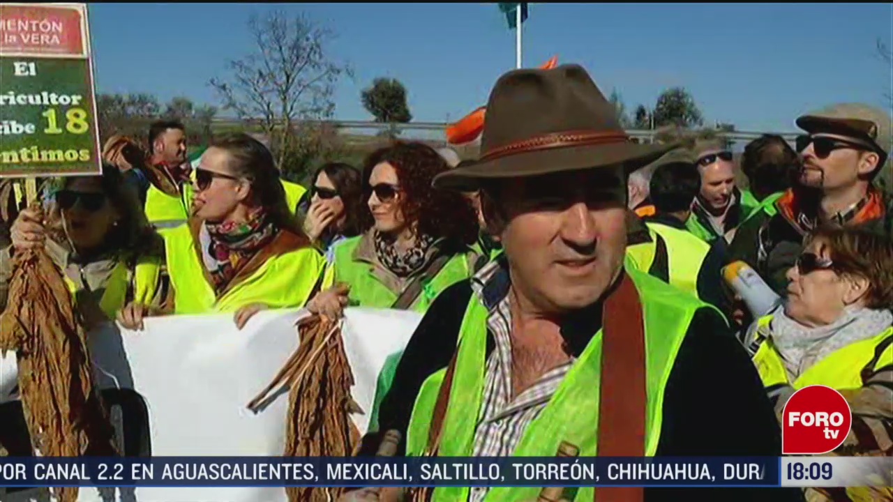FOTO: agricultores encabezan manifestaciones en espana