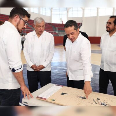 AMLO atestigua rehabilitación urbana de Solidaridad, Quintana Roo