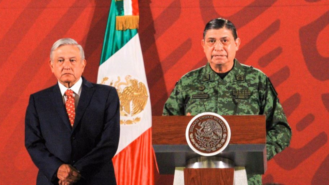 Foto: El presidente Andrés Manuel López Obrador en su conferencia de prensa matutina estuvo acompañado por el titular de la Sedena, Luis Cresencio Sandoval, 14 febrero 2020