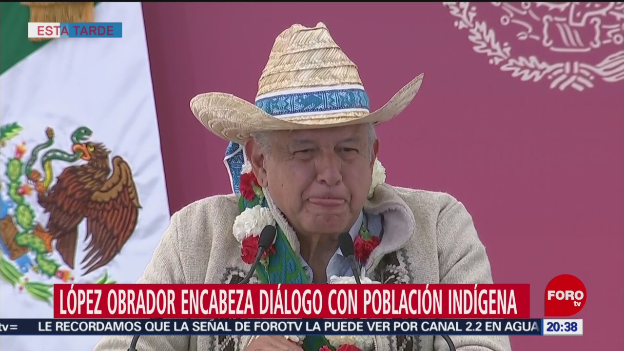 Foto: Amlo Tiene Diálogo Indígenas Atlacomulco 8 Febrero 2020