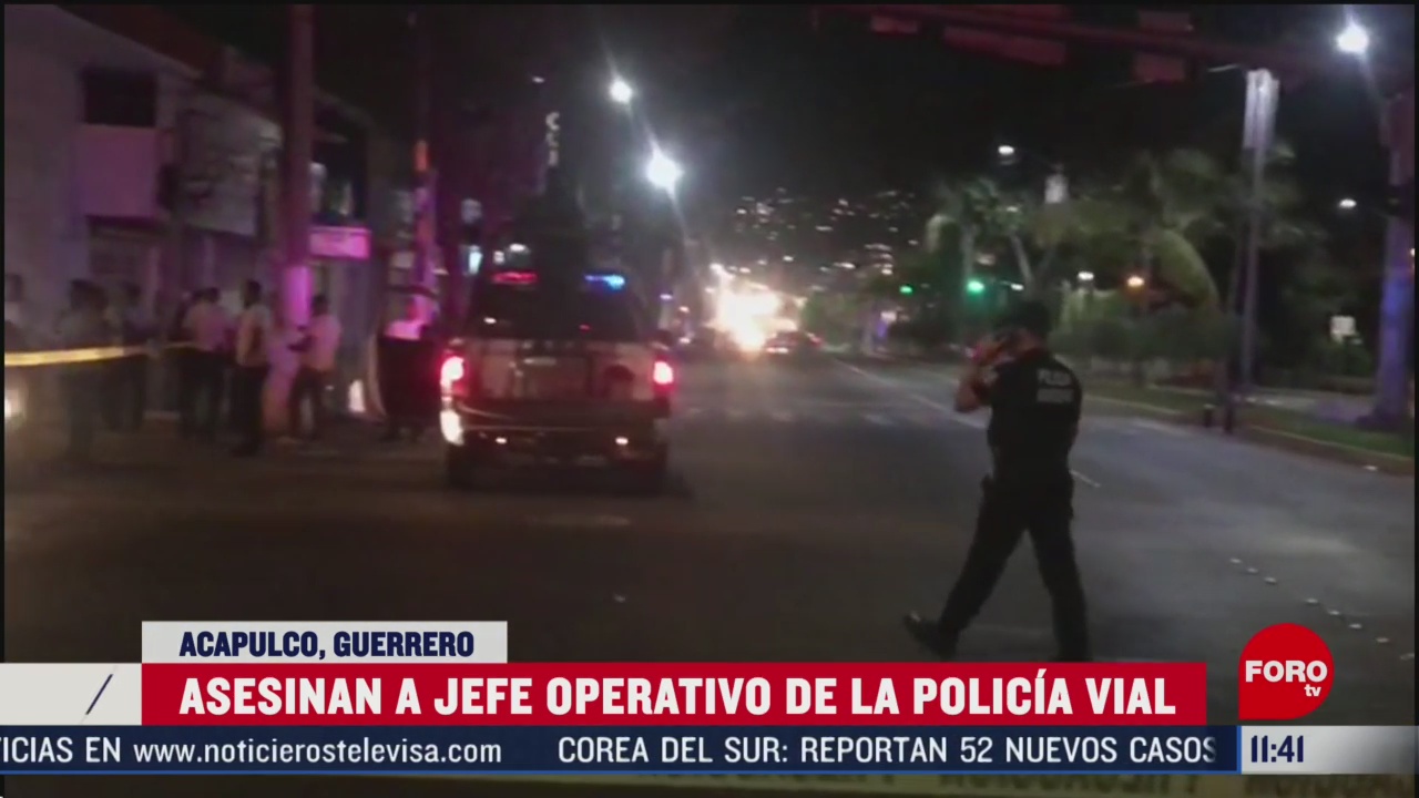asesinan a jefe de la policia vial de acapulco guerrero