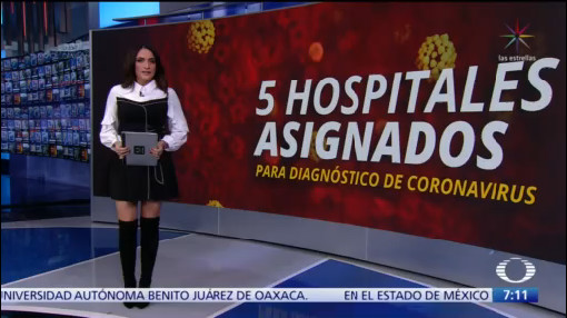asignan a cinco hospitales para atencion de coronavirus en mexico