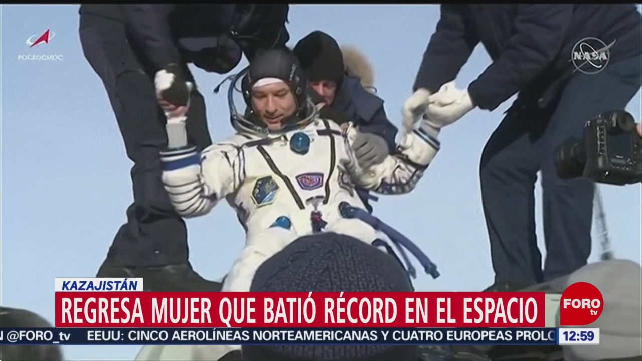 astronauta christina koch cumple mision record en eei y regresa a la tierra