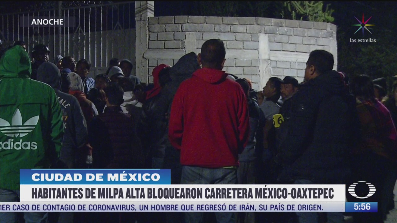 bloquean carretera federal mexico oaxtepec en protesta por intento de secuestro
