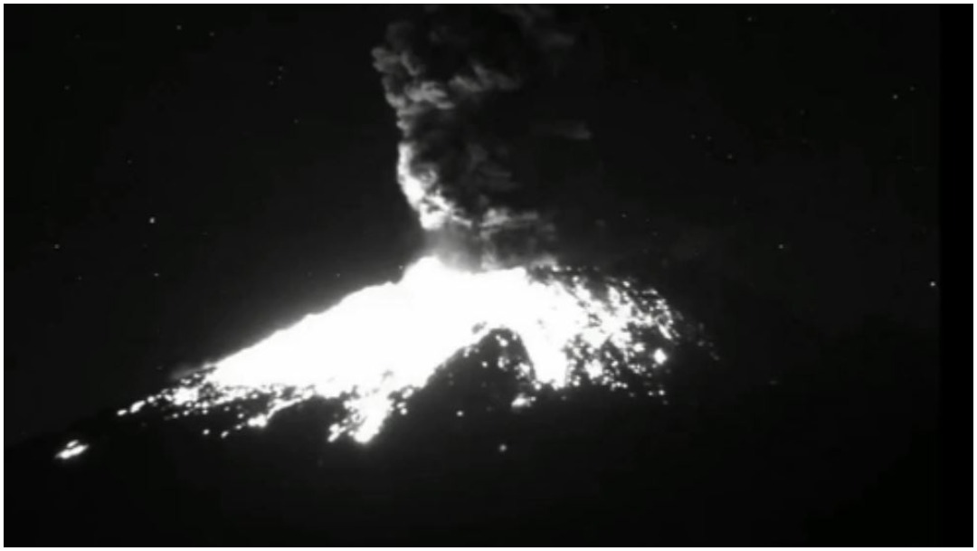Foto: Se registra caída de ceniza por actividad de Popocatépetl, 23 de febrero de 2020 (Foro TV)